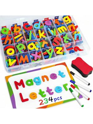 Colorful Magnetic Letter Stickers, Children's Educational Toys, Early Learning Puzzles, Suitable for Children's Gifts