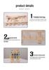 Creative Wooden Folding Thread Spool Rack - Holds 46 Spools/Bobbins for Sewing and Storage