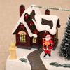 Rotating Holiday Music Boxes Featurings Warm LED Light And Resins Construction For Family Gatherings