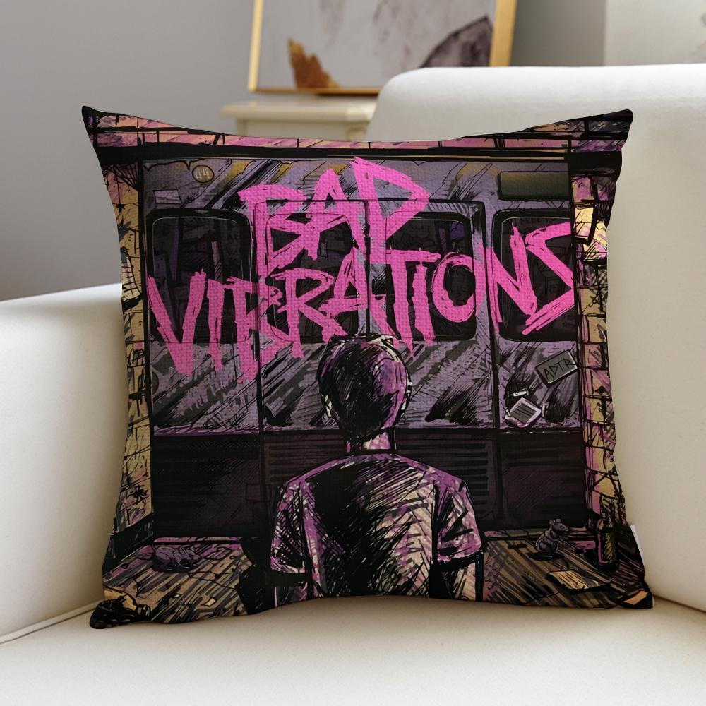 AA Day to RememberS Cushion Cover Breathable and skinfriendly linen pillowcase square removable and washable cushion