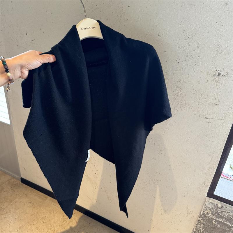 Concave wool 100 shawl enlarged autumn and winter new warm triangle scarf knitted scarf women