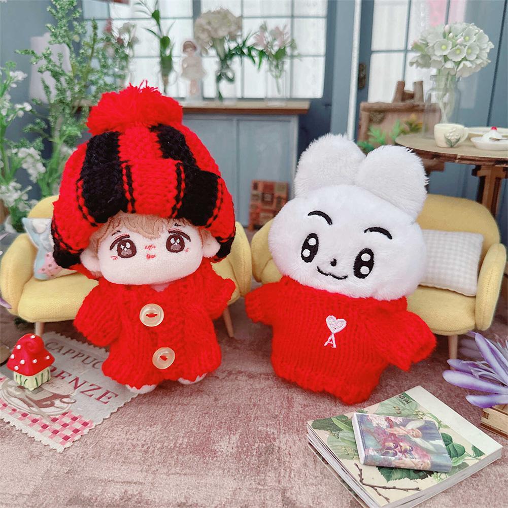 Lalka Wełniana Czapka dla 15cm Labubu Czapka Kawaii Śliczne Akcesoria dla Lalki Zabawki dla Dzieci Dziewczynek