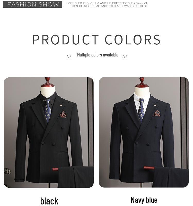 Hotel View Men's Spring 2025 British Business Suit - Three-Piece Set A311-SJT9997-P285