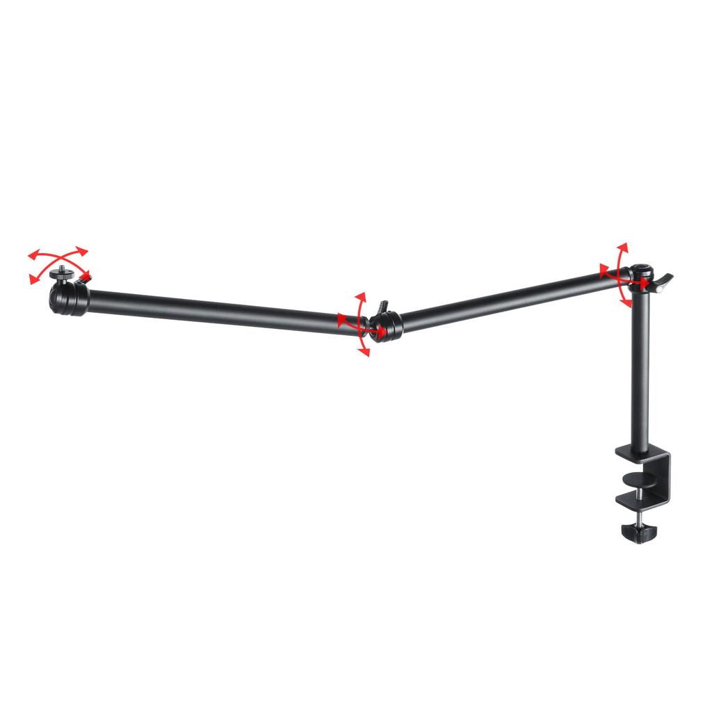 SANWA SUPPLY CR-LACAM7 Clamp-Type Camera Mount (3-Joint Type)