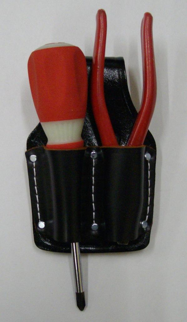 KOZUCHI Black Split Leather Pliers Holder, 7-inch, 2-Piece Set, SP-A2
