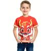 Nuovi Vestiti Cartoni Animati Gatto Estivi 2025 per Bambini, Maglietta Stampata Gatto 3D, Vestiti a Maniche Corte per Bambini, Moda Bambini T-s