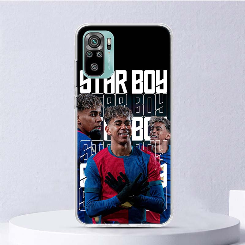 

L-Lamine Y-Yamal 19 Soft Case For Xiaomi Redmi Note 14 14S 13 12S 11S 10S 12 11 10 Phone Cover 11T 11E Pro Plus 9 9S Shell Coque Redmi Note 12S