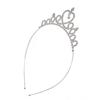 Korean Style Rhinestone Princess Tiara Headband for Children, Student Performance Hair Accessory.