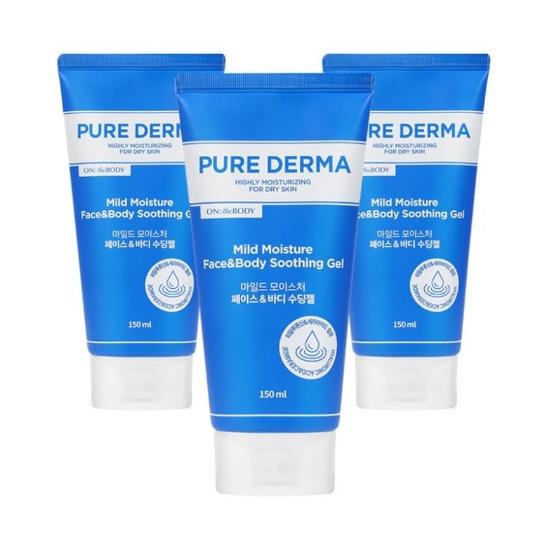 On the Body Pure Derma Mild Moisture Face & Body Soothing Gel 150ml*1Pc/2Pcs/3Pcs/4Pcs