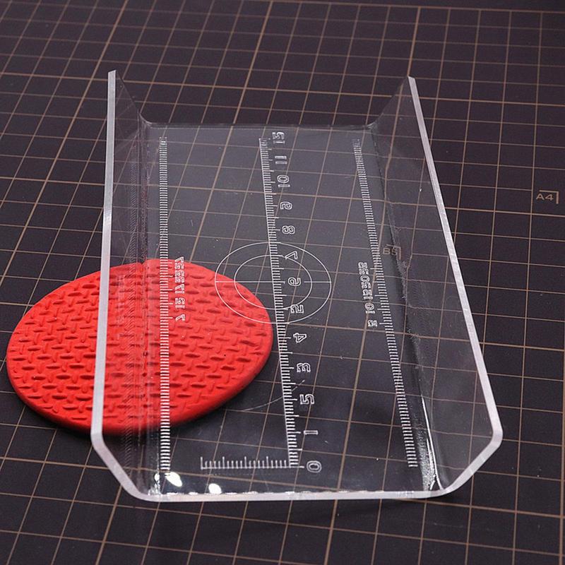 U Shaped Pressure Clay Plate Transparent Clay Pottery Sculpture Tool Easy Carrying Acrylic Multipurpose for Office Dorm Home