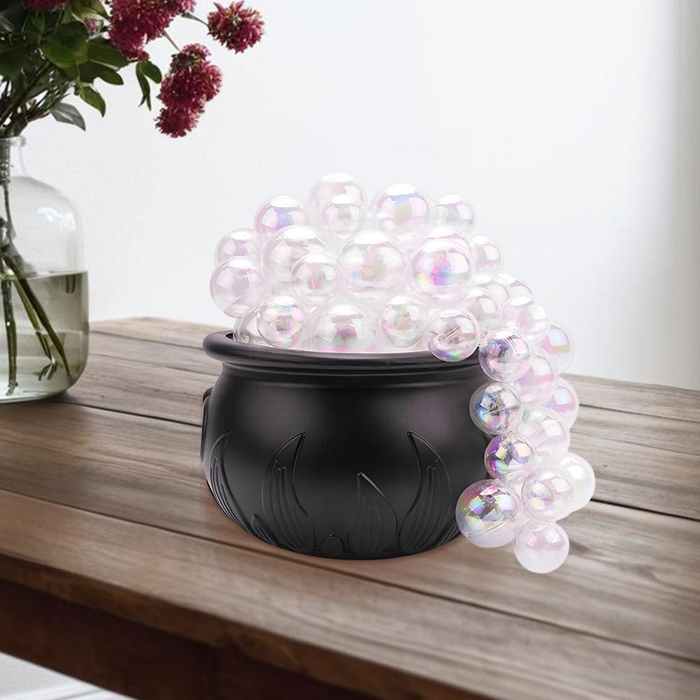 Halloween Decorations Indoor DIY Bubbling Cauldron Set Black Plastic Bowl Spooky Vintage Decor Home Party Table Decorations