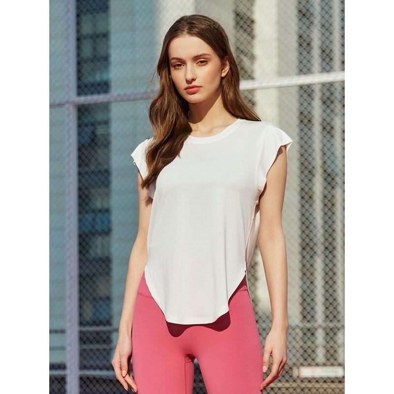 Summer Thin Yoga Vest Blouse for Women Fitness Yoga Wear Tops Loose Quick-Drying Sleeveless Running Exercise T-shirt