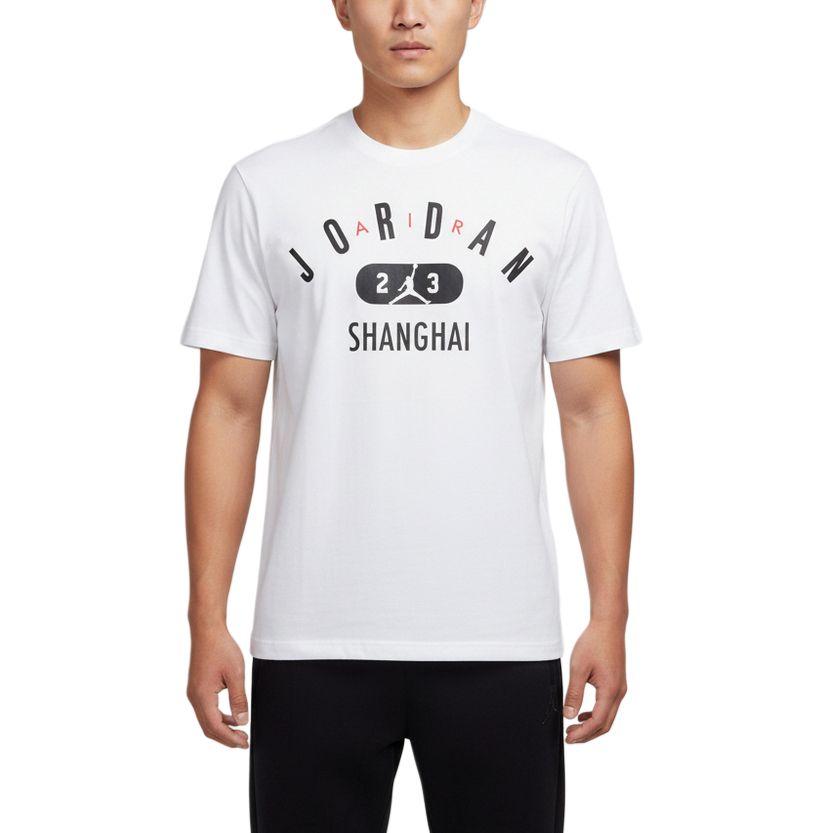 Jordan As M J Shanghai City Color Block Crew Neck Short Sleeve T-Shirt Men Tops IM3980-100 S