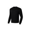 Li Ning Fitness Series Sweatshirts Men's Black Crew Neck Moderate Regular AWDT101-1