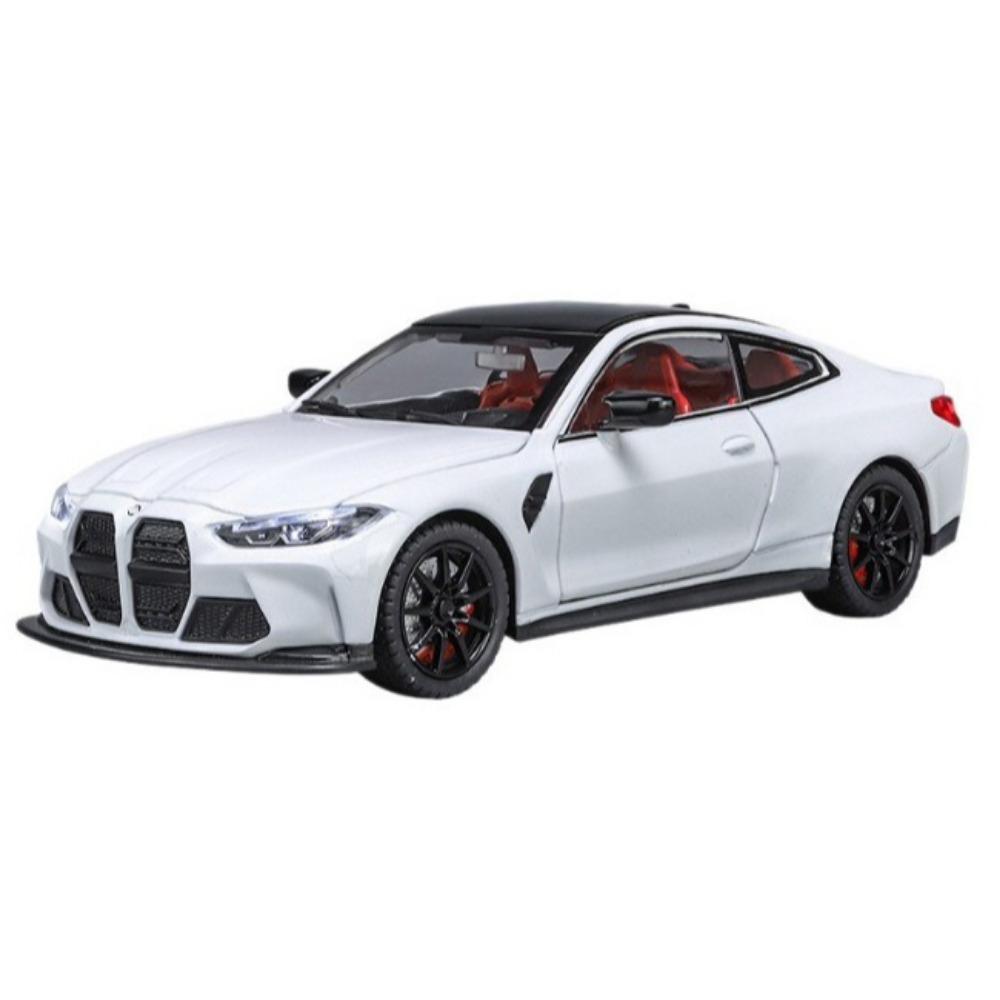 1/24 BMW M4 G82 Coupe Alloy Sports Car Model Diecasts Metal Vehicles Car Model Simulation Sound Light Collection Chlidrens Toys Gift