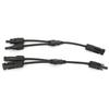 1 Pair Splitter Coupler Parallel Y Branch Connector 1000V 30A Waterproof IP67 Cable Splitter FFM+MMF PV Adapter Cable PV System