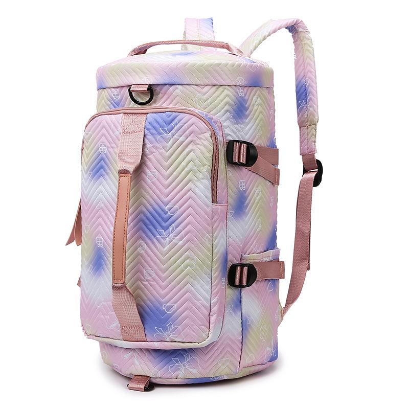 

Модная, Вместительная, Для коротких поездок, Двусторонняя, Отделение для хранения, Разделение для сухого и мокрого, Водонепроницаемая, Спортивная сумка для йоги и фитнеса розовый