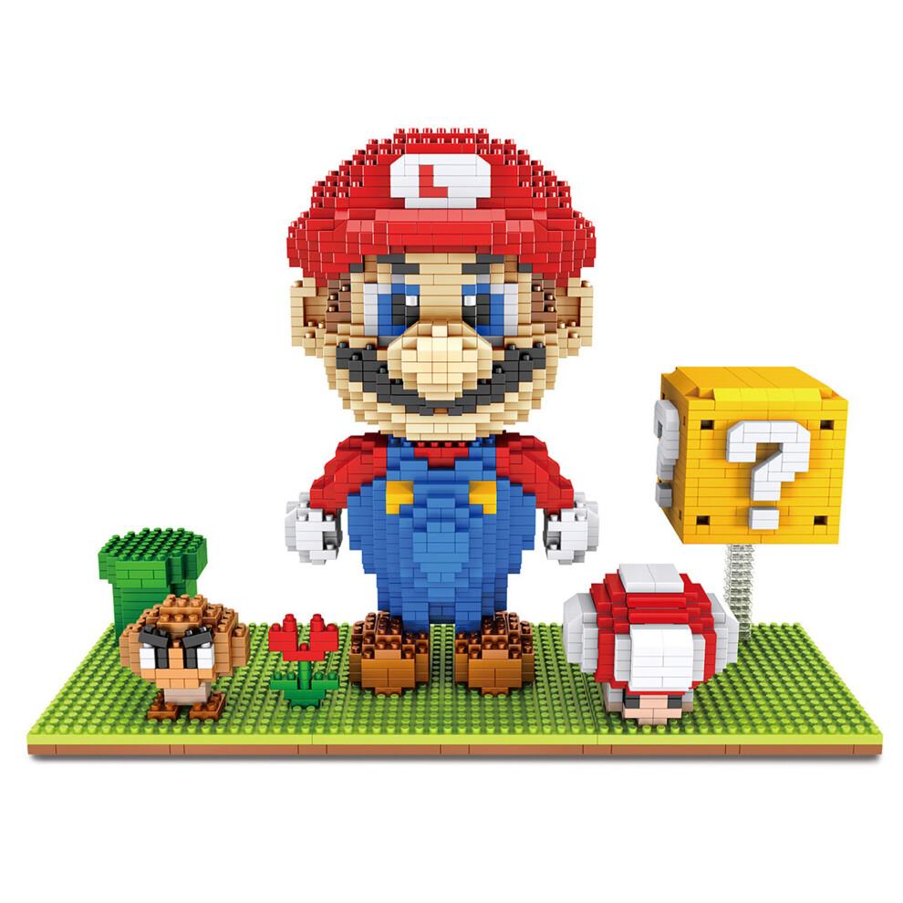 Super Mario Building Blocks Puzzle Micro 3D Figures Brick Toys