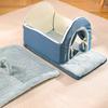 Thick Winter Dog Bed, Semi-Enclosed Villa Sleeping Pad for Cats & Dogs, Warm Comfortable Pet Bed for Home