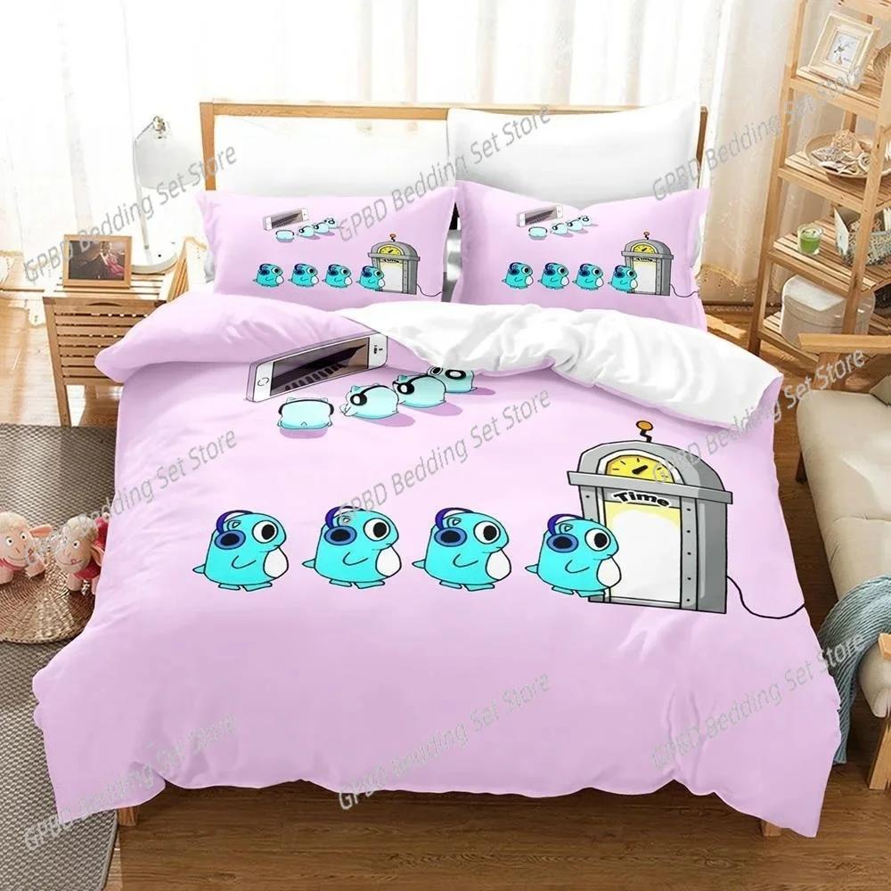 New 3D Print Anime Blue Hamham Bedding Set Bedroom Soft Modern Bedspreads Comefortable Duvet Cover Quilt Cover And Pillowcase