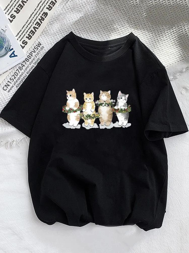 

Spot Fun Orange Cat Summer T-Shirt Animal Pet Love Style Short Sleeve Fashion Printed T-Shirt S