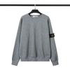 STON Basic Solid Color Compass Patch Fleece Hoodie Long Sleeve Pullover Sweatshirt for Men Women