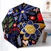 1pc Floral Whimsical Automatic Open/Close Umbrella, Windproof, Folding Compact Umbrella with Lightweight Design for Women/Men073