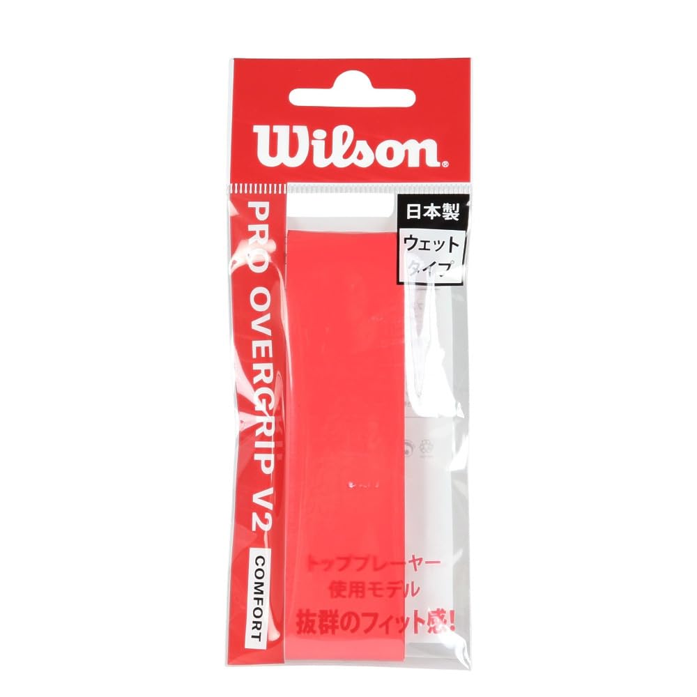 Wilson Tennis Badminton Grip Tape Pro Overgrip V2.0 1 Piece Red WR8449705001 Wilson