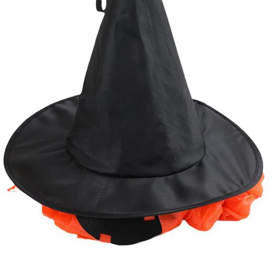 Halloween Hanging Decoration Outdoor Hanging Pumpkin Ghost with Witch Hat for Outside Yard Porch Lawn Tree Decor