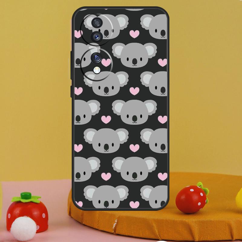 

Cute Cartoon Koala Case For Honor 200 Pro X9c X9a X8a X7a X6a X7 X8 X9 X8b X9b 50 70 90 Magic 5 6 Lite Cover Honor 200 Lite