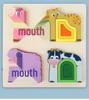 3D Animal Shape Matching & Color Training Puzzle Board for Kids