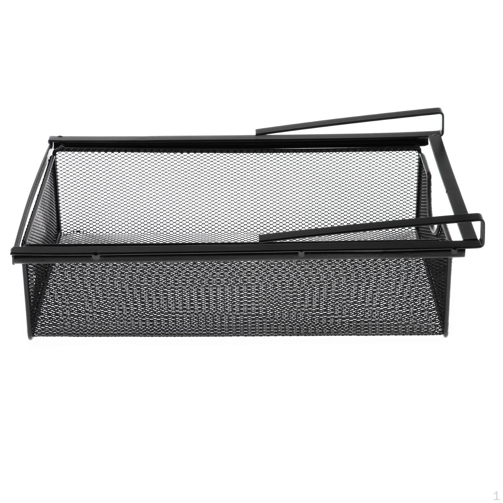 

Подвесной ящик для шкафа, органайзер для хранения вещей, экономящий место, легко моющийся, выдвижная корзина для чёрный