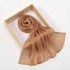 Einfache Glitzernde Seidengefühl Satin Schals Schal Glitzer Schimmer Wickeltuch Strand Überwurf Stola Bufandas Muslimischer Hijab 180*70cm