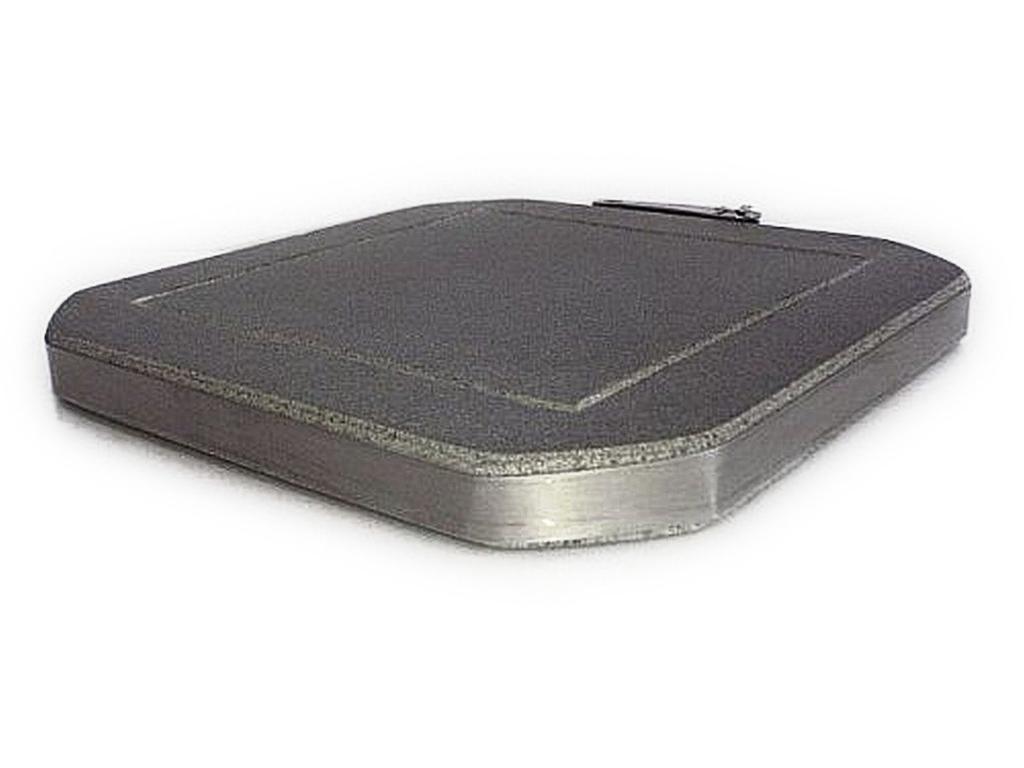 Mihiro "High-Durability Grooved Lava Stone Plate" 15 x 15 x 1.5-2 cm thick, manufactured by Tamaka (lava loess, andesite, hard stone)