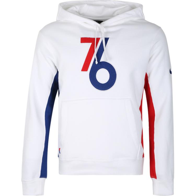 Nike x NBA AS PHI M NK HOODIE PO COURTSID Sweatshirt Men s White AJ2876-100 XL(32)
