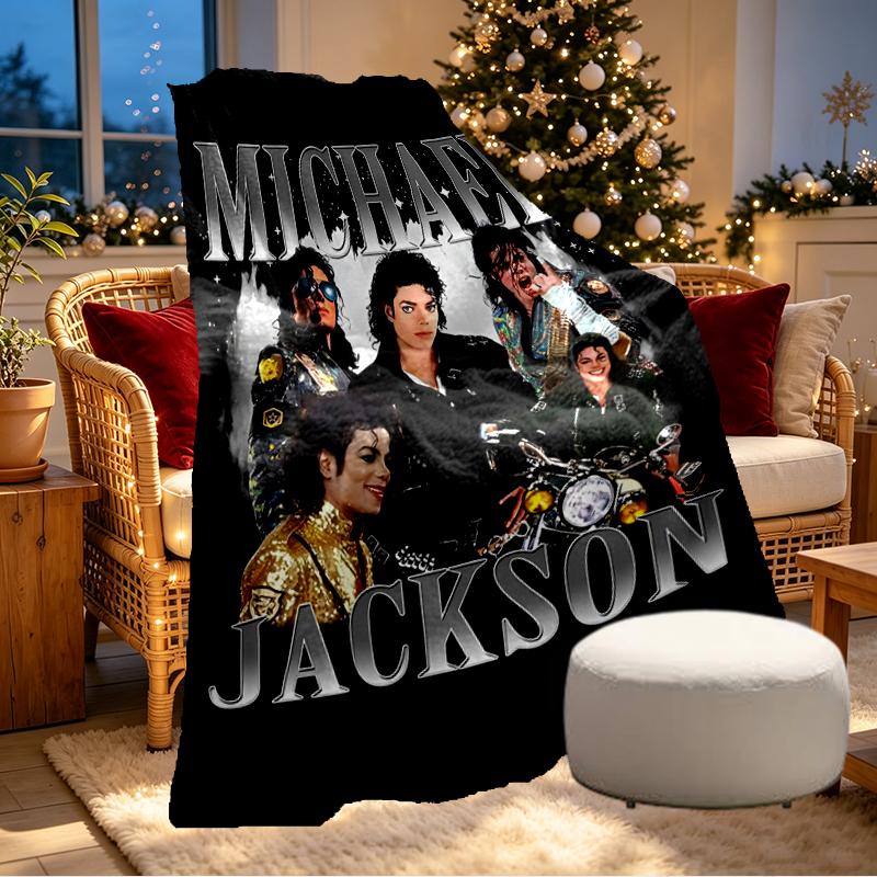 Coperta Stampata Michael Jackson - Morbida e Confortevole, per Camera da Letto, Viaggio, Divano, Decorazione Casa - Regalo di Compleanno Natale per Amico