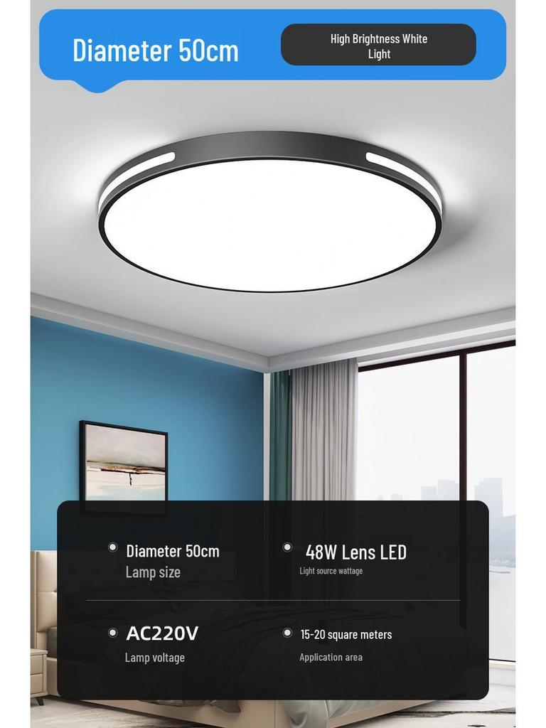 Ultra-Bright Modern Minimalist Ceiling Chandelier for Living Room and Bedroom - Energy-Saving Home Lighting Fixture