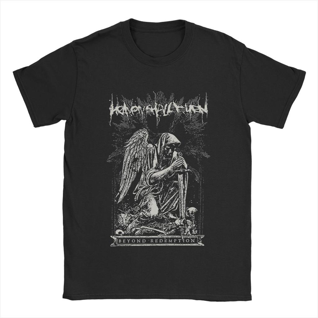 Heaven Shall Burn T Shirts Men's Pure Cotton Novelty T-Shirts Round Collar Band Tees Short Sleeve Clothing Graphic