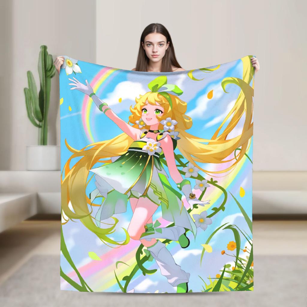 Chisa Wuthering Wave Galbrena Decke Warm Weich Flauschig Plüsch für Couch Sessel Sofa Bett Dekorative Flanell Tagesdecke Bettbezug