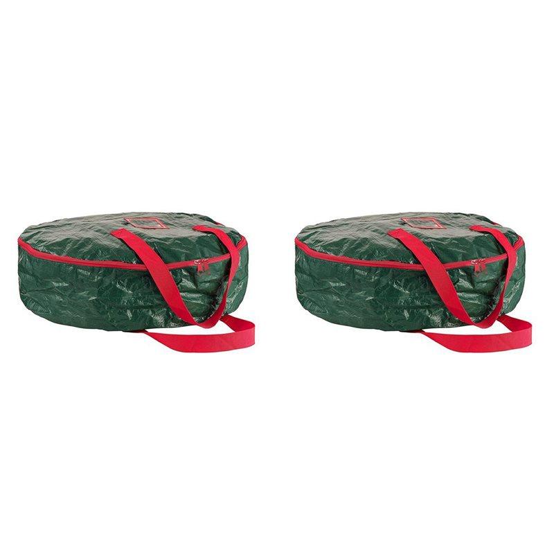 

2X Round Christmas Tree Storage Bag Dustproof Cover Protect Waterproof Large-Capacity Quilt Clothes Warehouse Bag,B