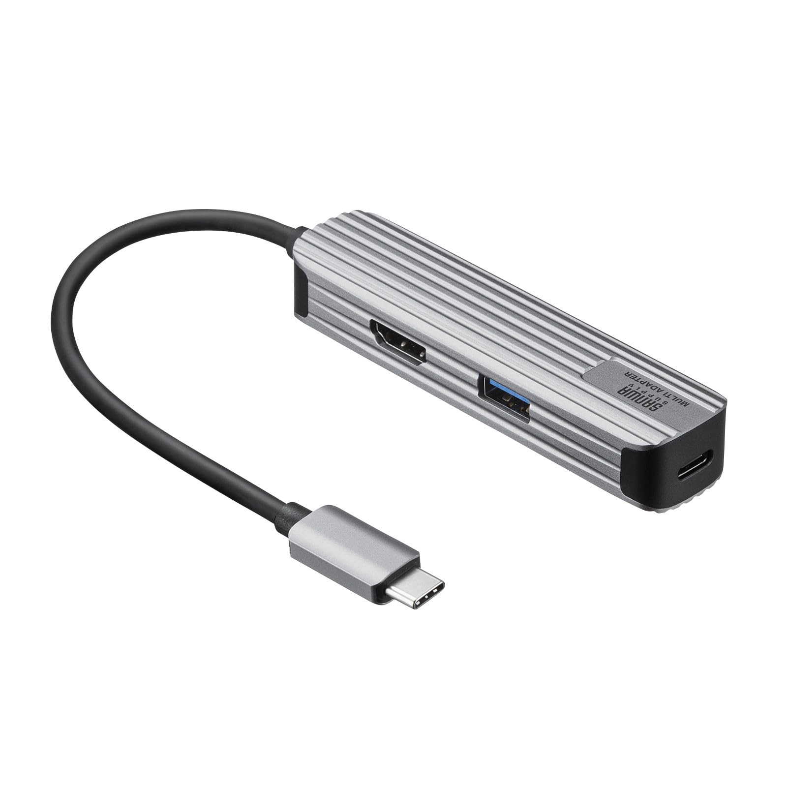 

Адаптер USB Type-C многофункциональный от Sanwa Supply (с HDMI) USB-3TCHP6S