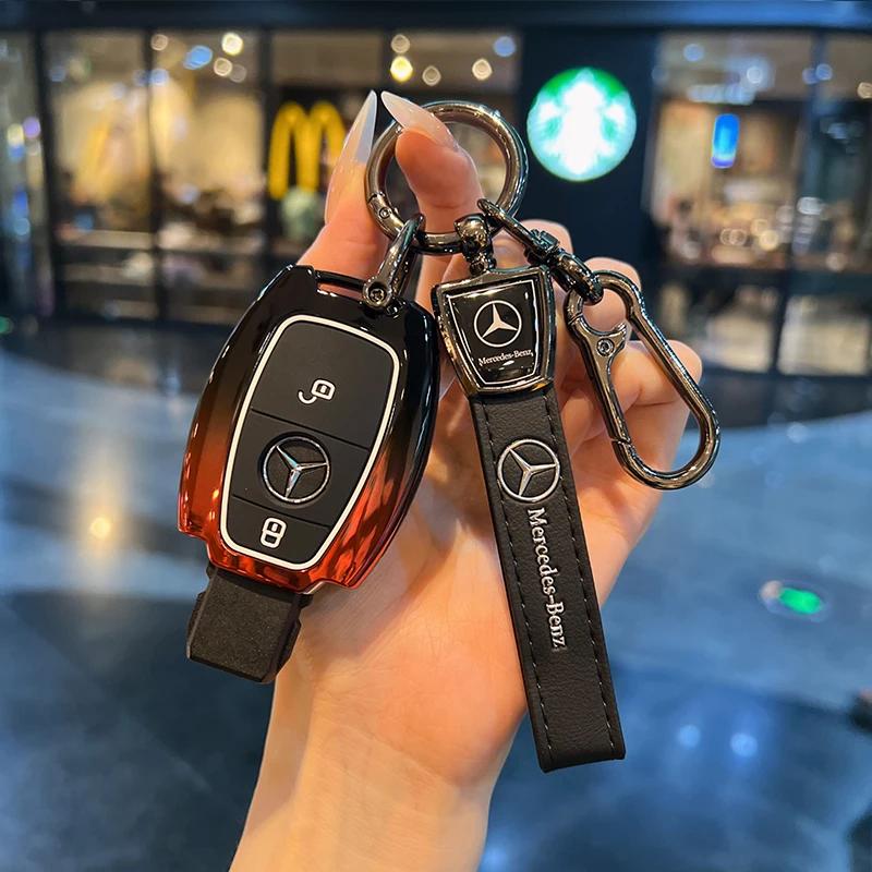 Car Samrt Key Fob Case Cover For Mercedes Benz A B C E S G Class W204 W205 W212 W213 W176 W177 GLC CLA AMG Accessories DZ0