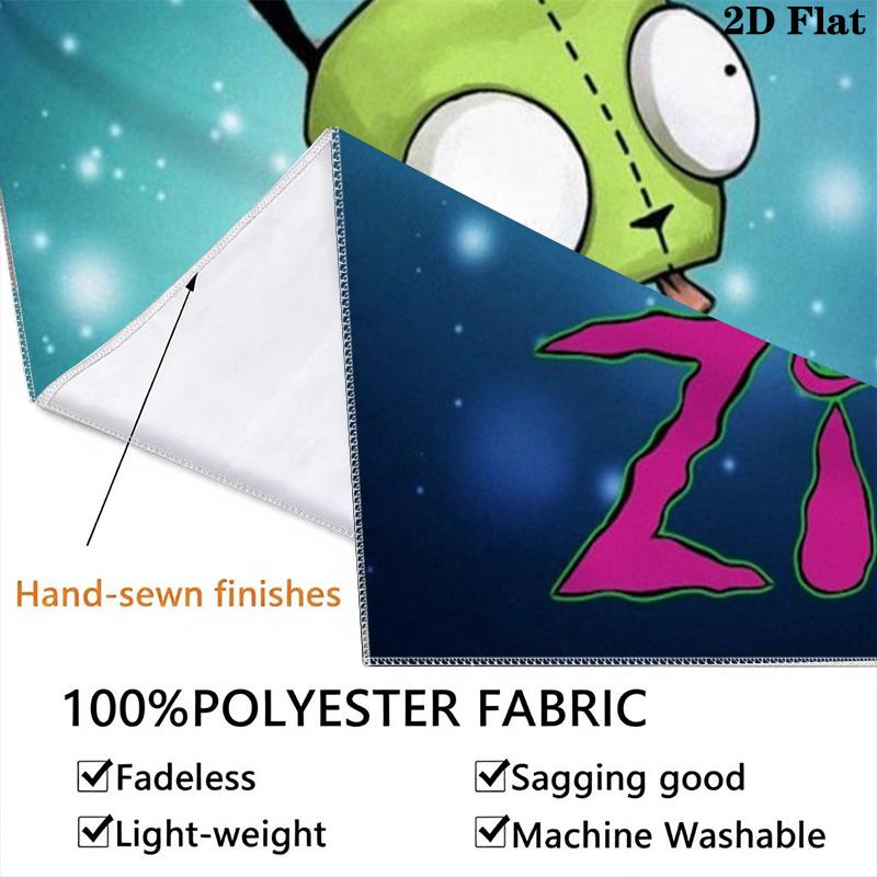 Invader Zim Pattern Home Decor Tapestry, Wall Hanging, Decorative RV Wall Cloth.ZGT0914051
