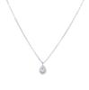 S925 Sterling Silver Teardrop Diamond Pendant Necklace - Elegant, Versatile, High-End Clavicle Chain for Women