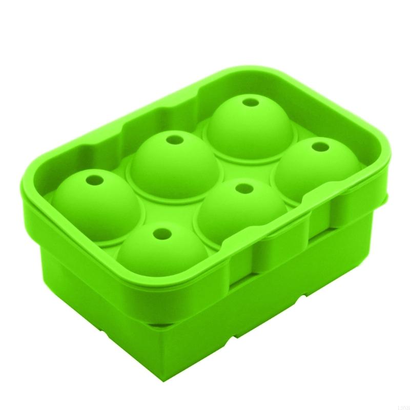 Round and Square Moulds for Whiskey Cocktails and Juice Beverages зелёный