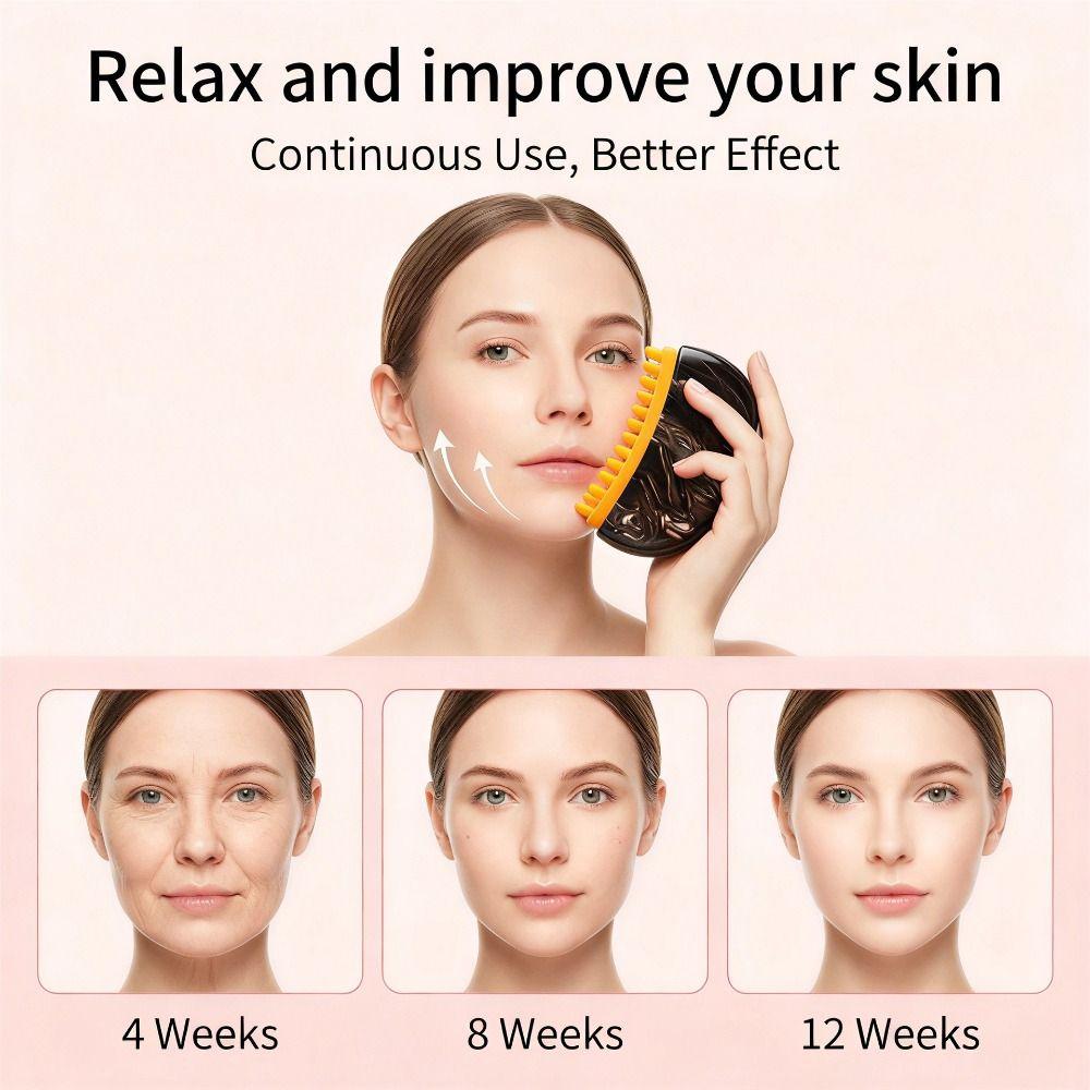 2026 New Model Face Contour Brush Facial Tools Gua Sha Tool Fashion Lymphatic Brush Women