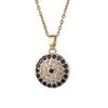 Collana Occhio del Diavolo di Nicchia Collana con Ciondolo Occhio Blu Turco Lusso Leggero Versatile Catena per Clavicola di Fascia Alta