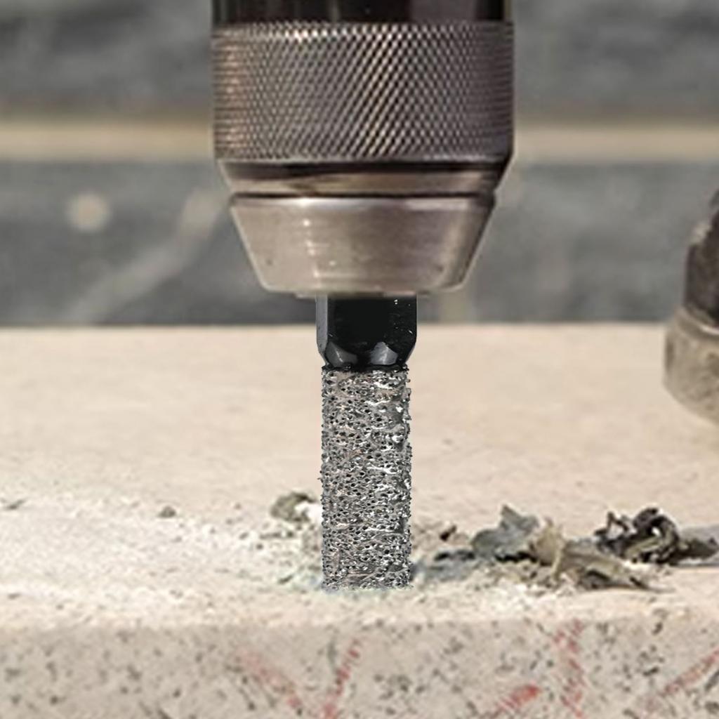 Efficient Diamond Drill Bit with Cooling Wax Core for Dry Tile Drilling