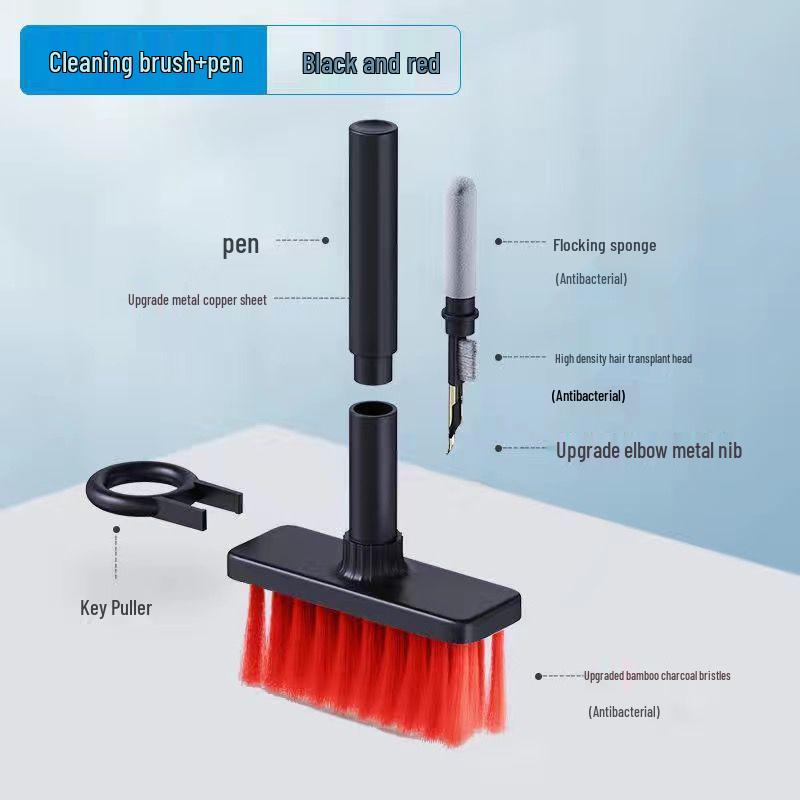 Wielofunkcyjny zestaw do czyszczenia: Szczoteczka i Długopis do Klawiatury, Słuchawek, Laptopów i Usuwania Kurzu