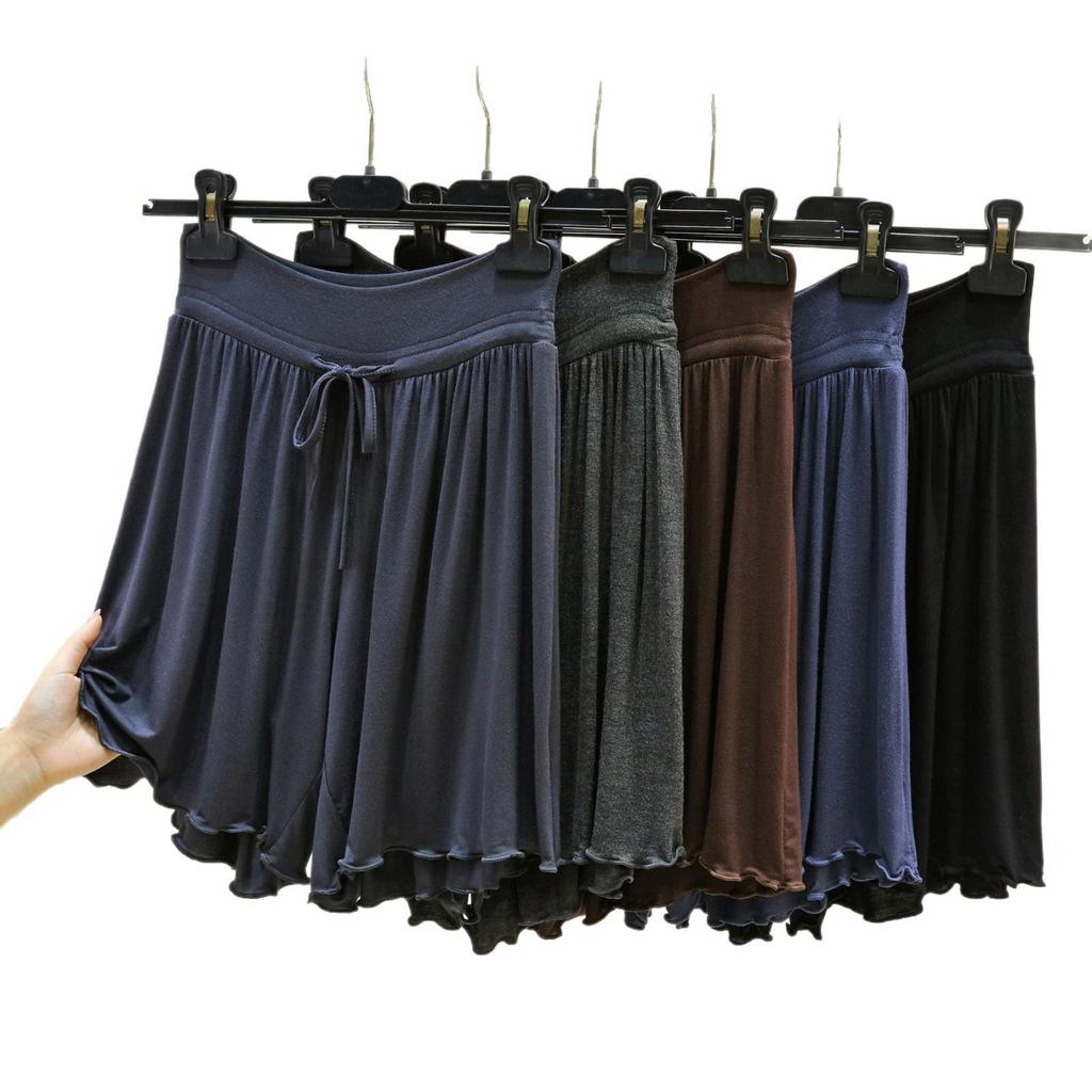 Women's Modal High-Waisted Lace-Up Summer Pajama Shorts
